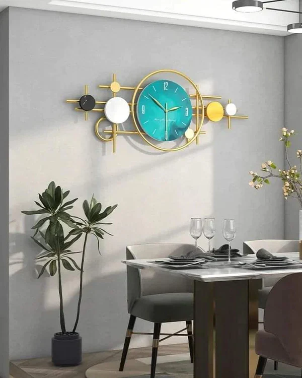 Luxury Large Metal Wall Hanging Watches - Image 4