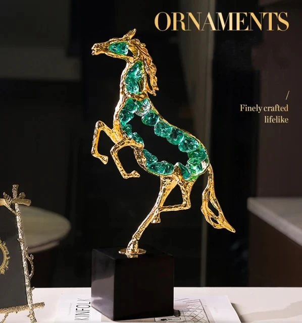 Luxury Modern crystal horse statue sculpture - Image 3