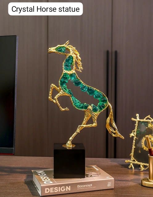 Luxury Modern crystal horse statue sculpture - Image 4