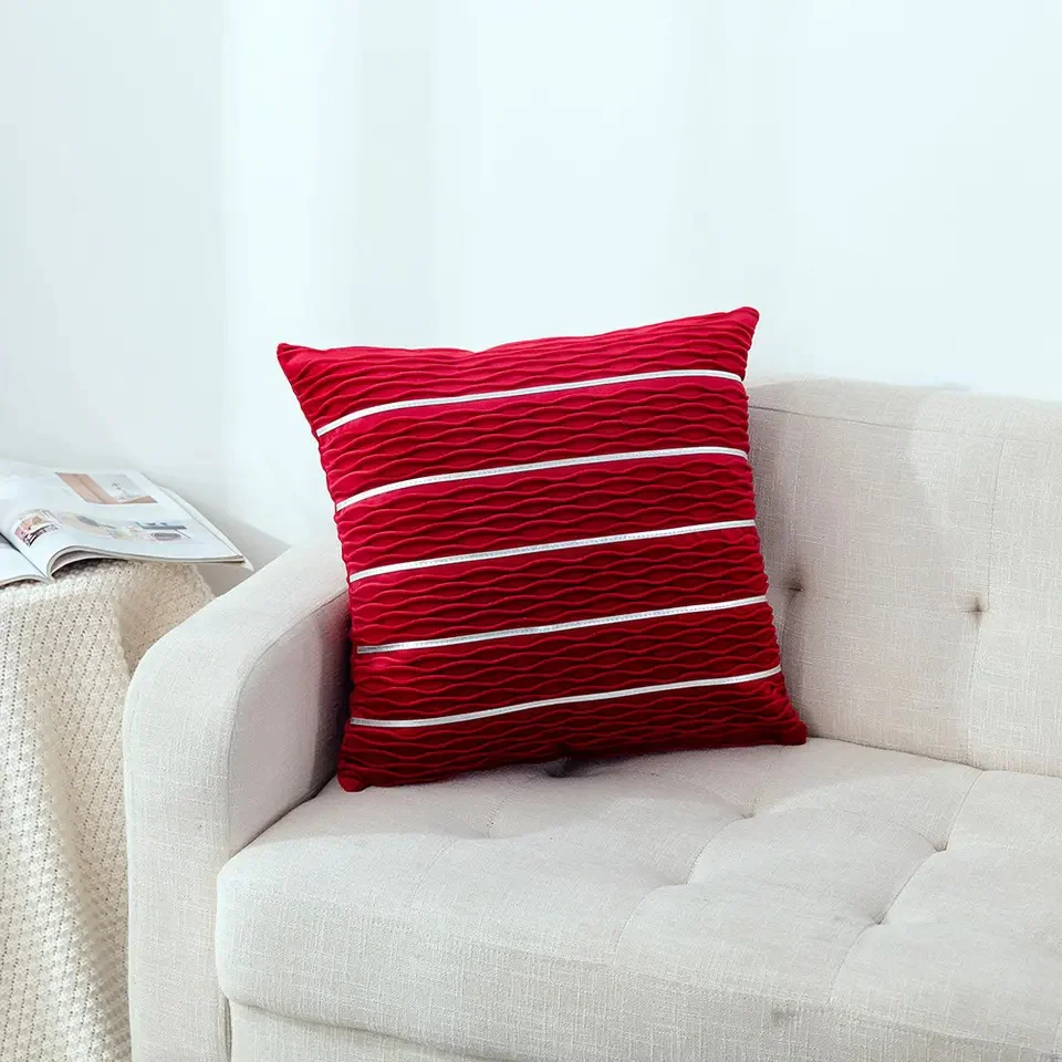 Luxury Simple Stripe Wrinkle Pillowcase/pillowcover - Image 4