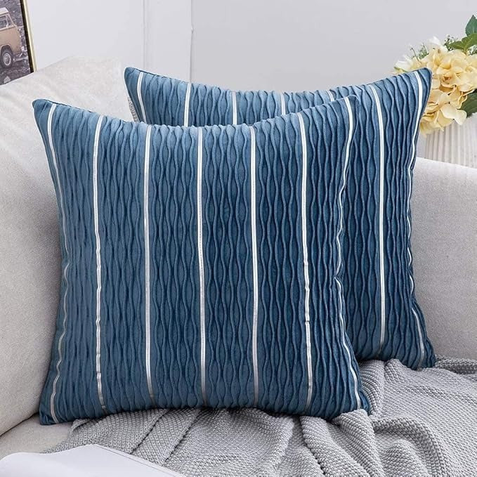 Luxury Simple Stripe Wrinkle Pillowcase/pillowcover - Image 7