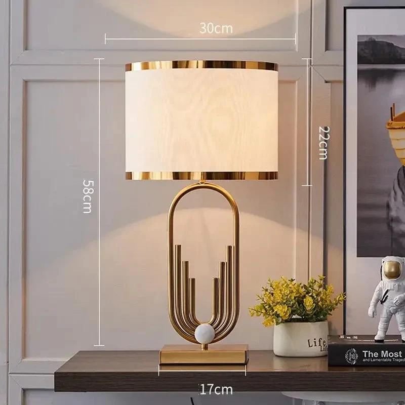 Luxury Modern Gold Desk lamp Home Decorative Night Light Living Room Bedside Table lamp - Image 4
