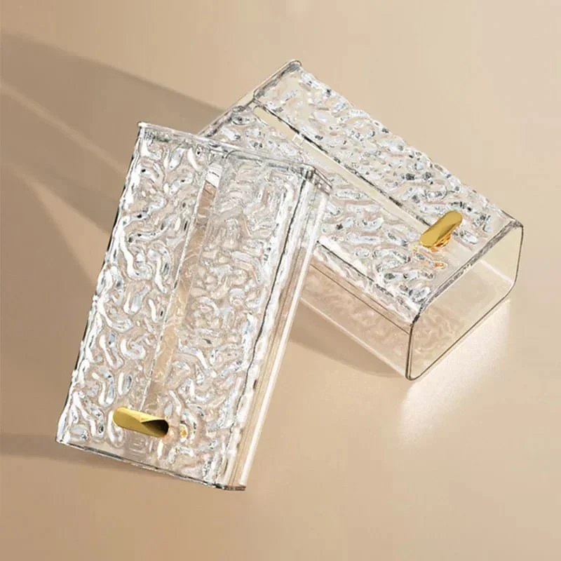Luxury Tissue Serviette Box Wall-Mounted Acrylic Transparent Tissue Box - Image 6
