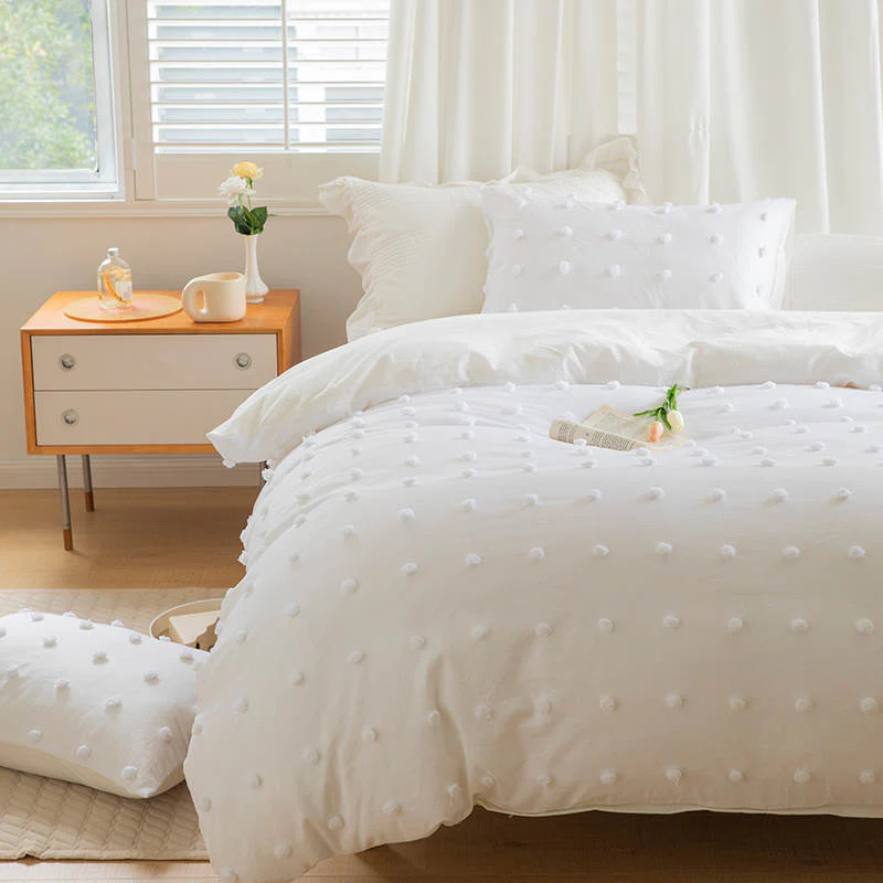 Luxury Tufted Dot Design Duvet cover set - Image 4