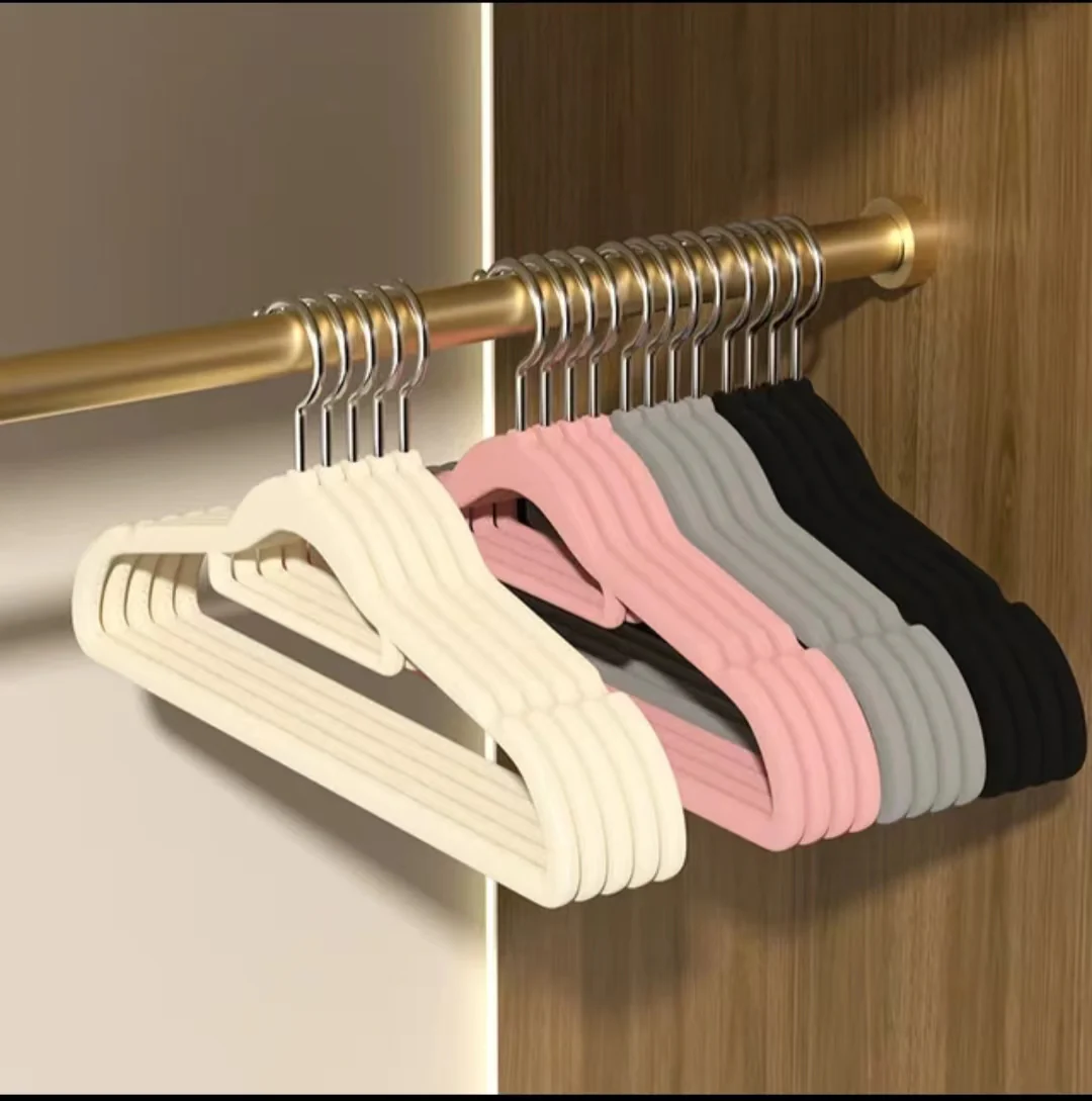 Velvet Cloth Hangers Kenya (10 Pack) – Anti Slip Slim Wardrobe Hangers - Image 2