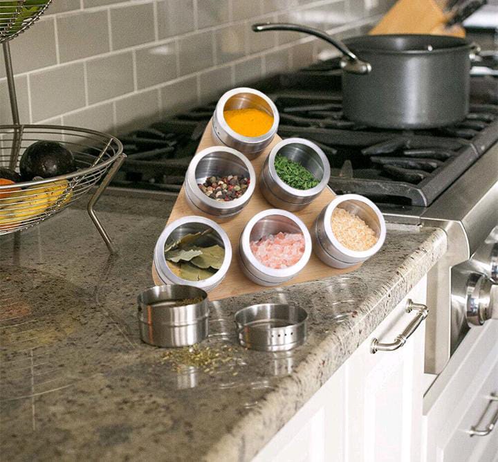 Magnetic spice rack 6pc - Image 3