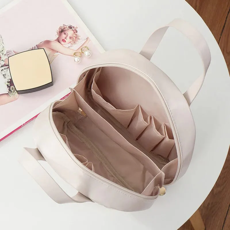 Makeup Bag PU Leather Portable Travel Wash Cosmetic Bag - Image 3