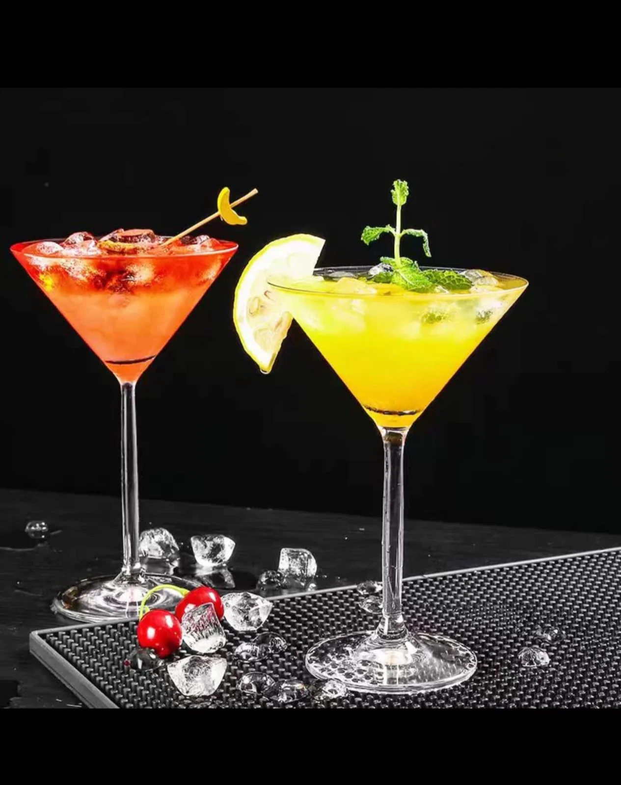 Martini Glasses Set of 6  Hand-Blown Crystal Cocktail Goblets (190ml) - Image 5