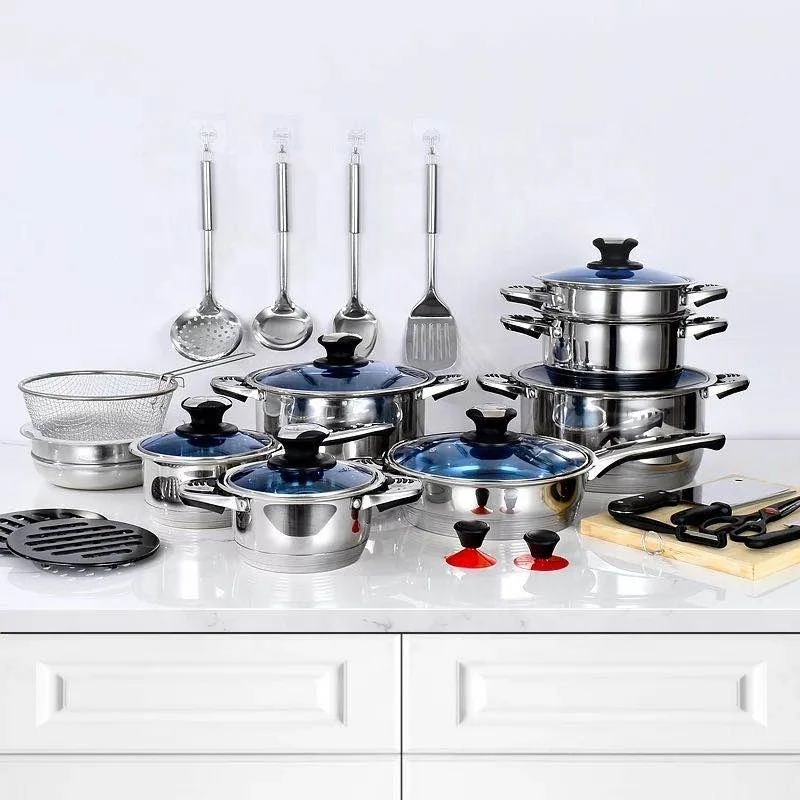 Marwa German Life 30pcs Induction Stainless Cookware Set- Healthy Cooking - Image 4