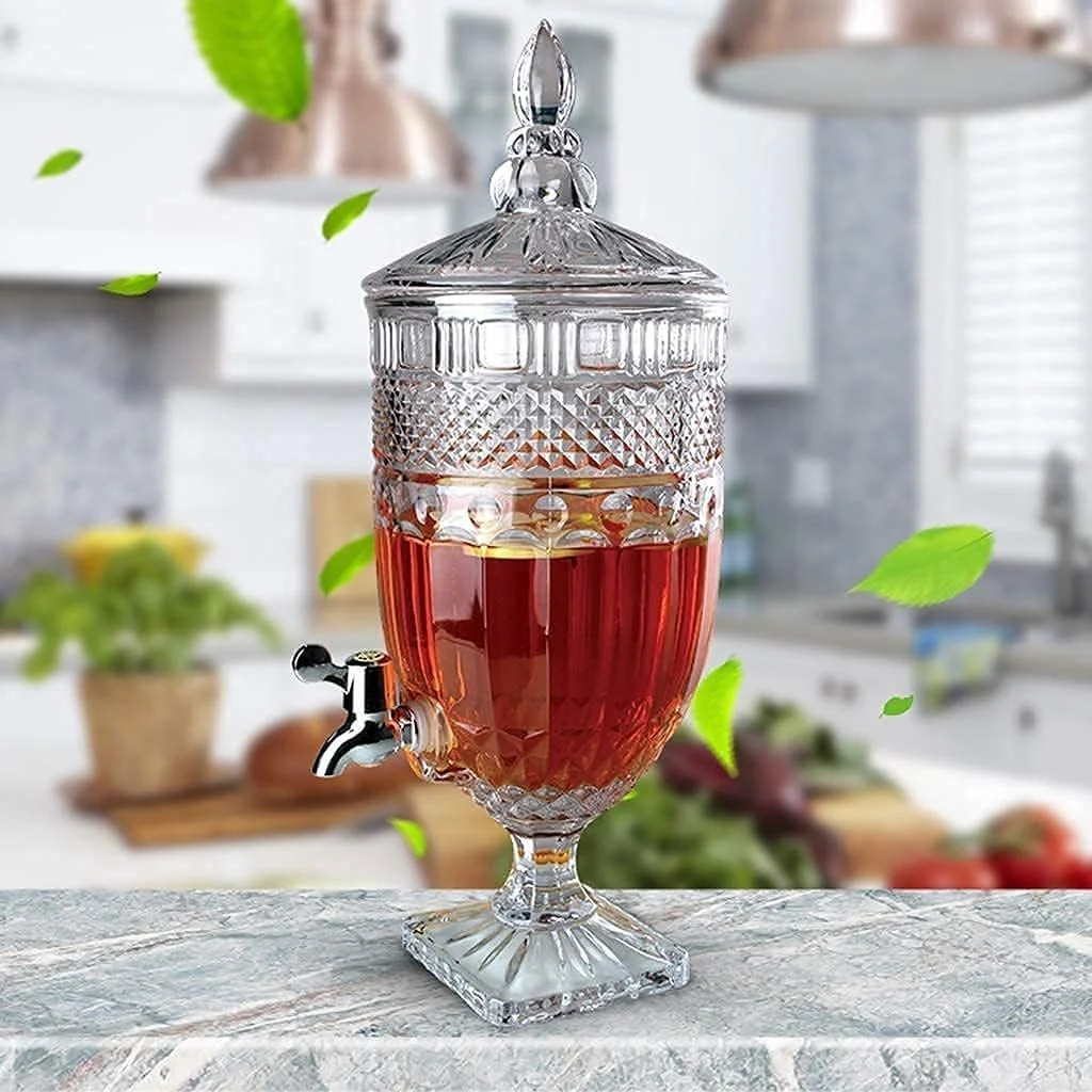 Mason Jar Beverage Dispenser –lass Juice Beer Water Pitcher with Tap - Image 2