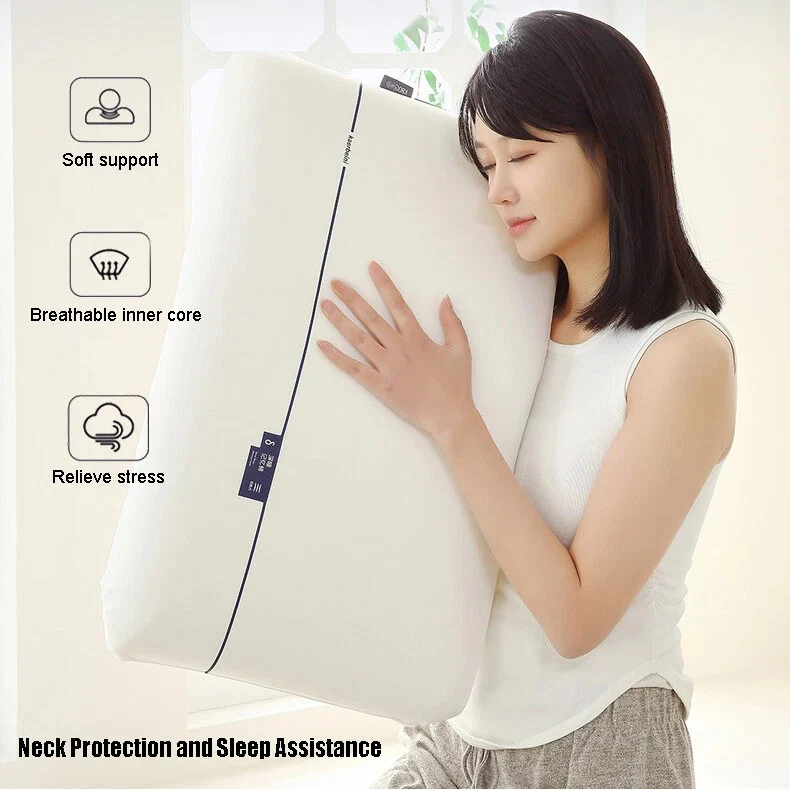 Memory Foam Large Soft Pillow Slow Bounce Back Deluxe Memory Foam Pillow 70x42cm - Image 4