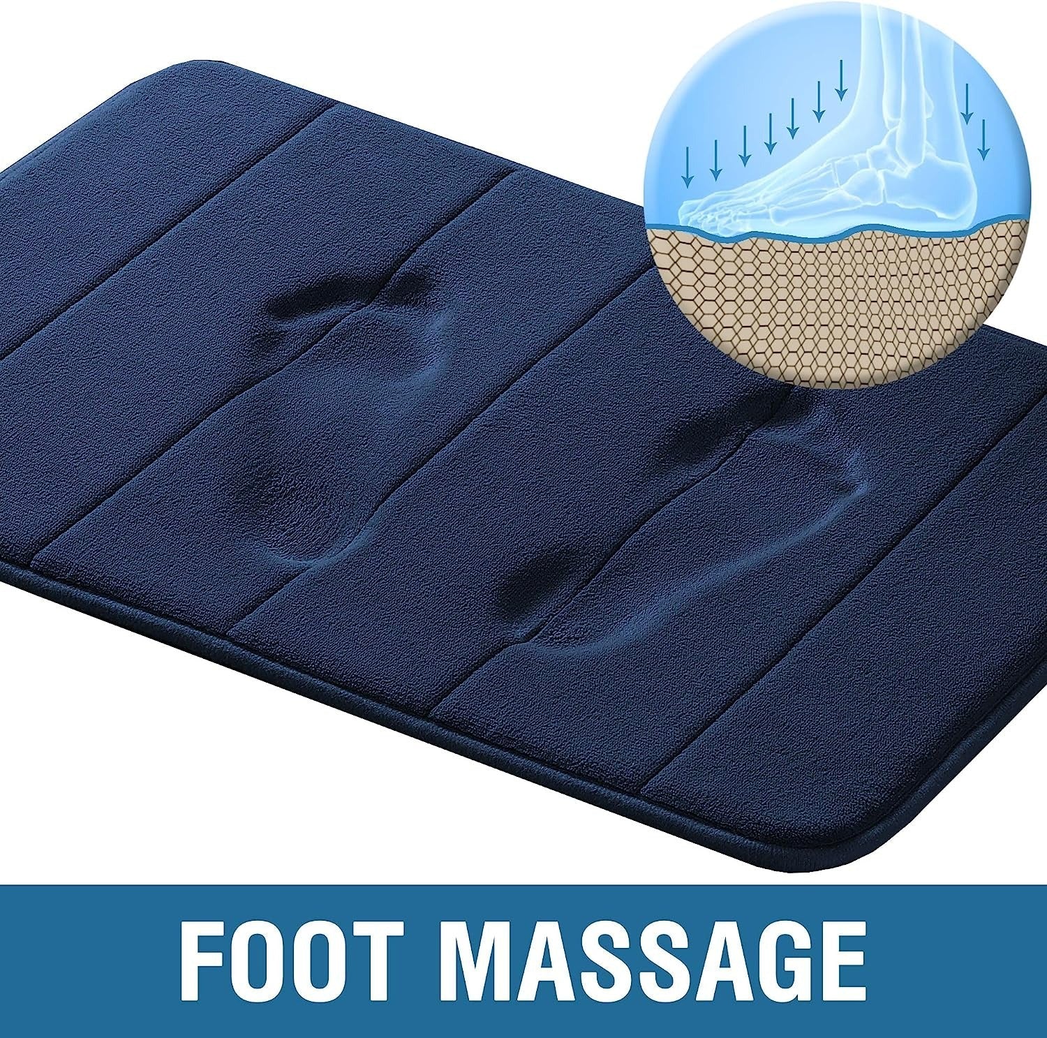 Memory Foam Soft Bath Mats - Non Slip Absorbent Bathroom Rugs - Image 8
