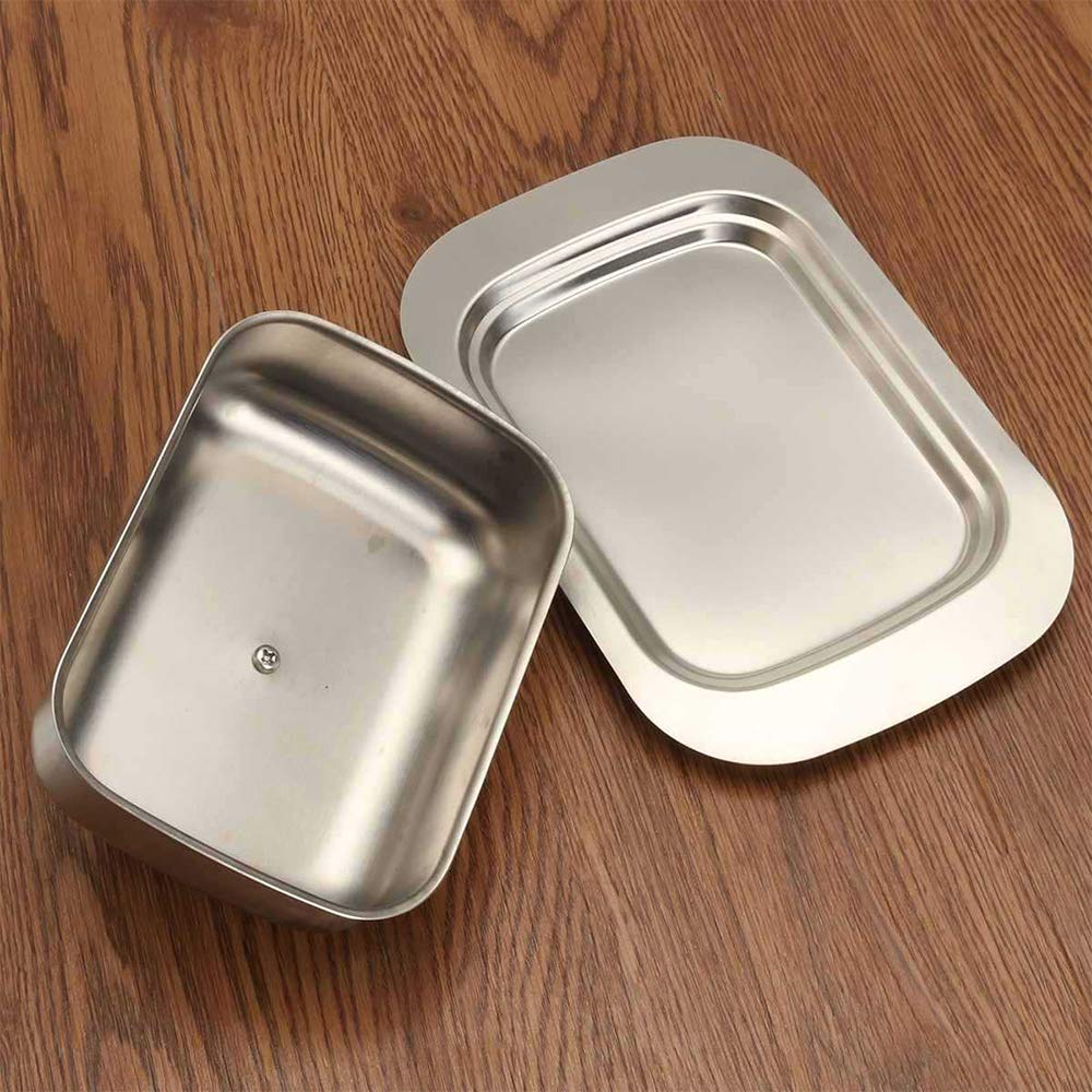 Metal Butter Dish with Lid Butter Dish - Image 4