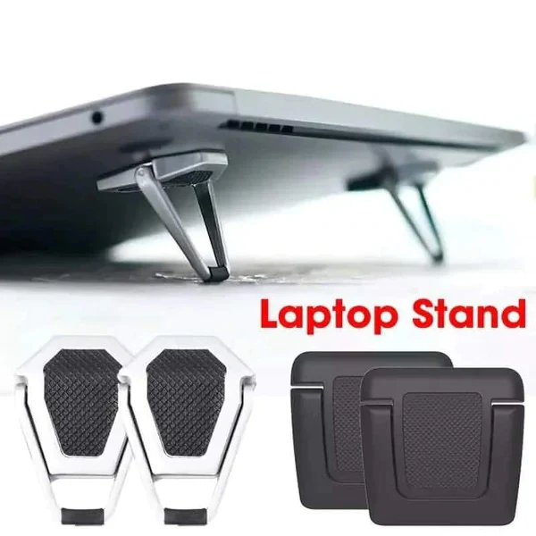 Metallic Foldable Laptop Stand - Image 2