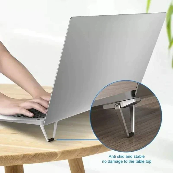 Metallic Foldable Laptop Stand - Image 4
