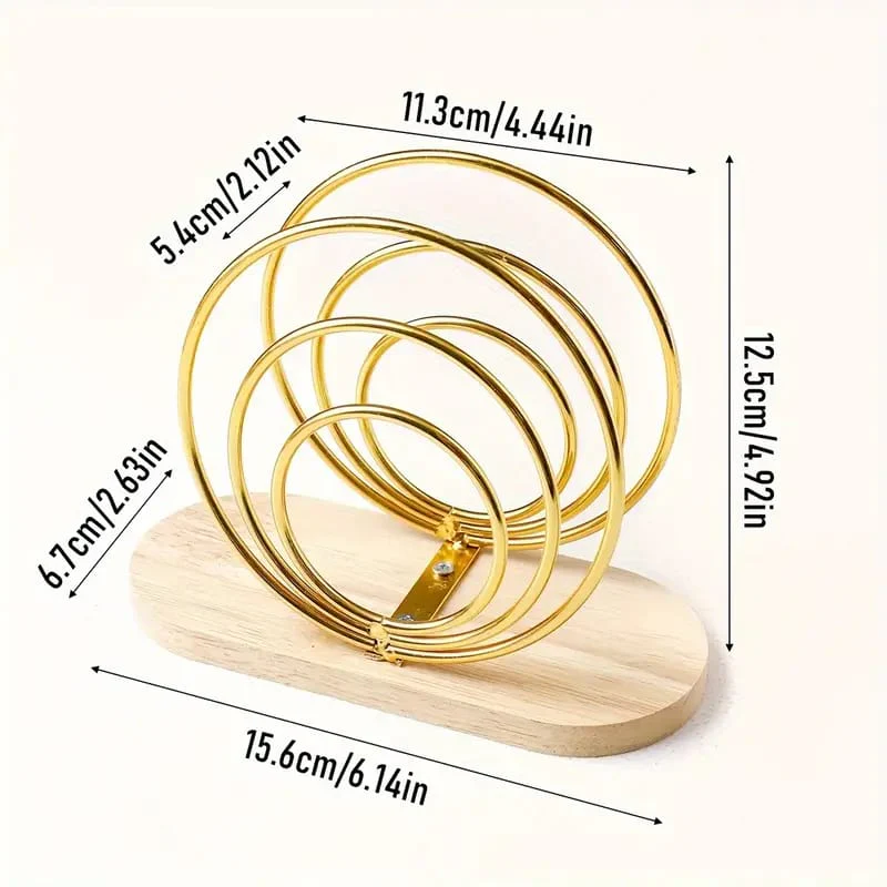 Metallic hemisphere bamboo base serviet holder - Image 2