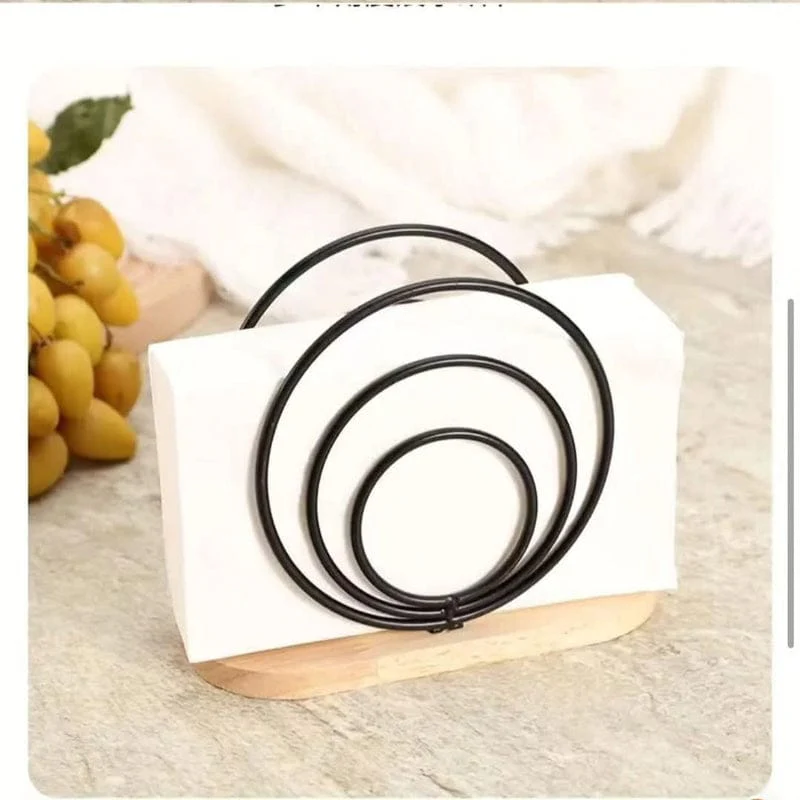 Metallic hemisphere bamboo base serviet holder - Image 3