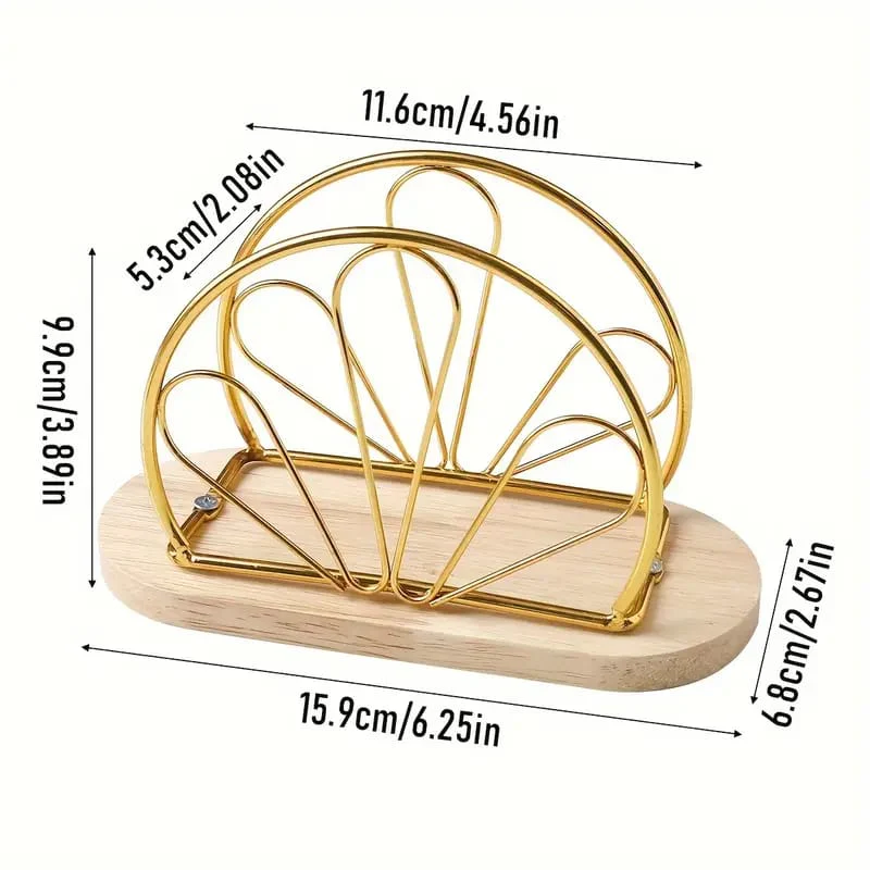 Metallic hemisphere bamboo base serviet holder - Image 4