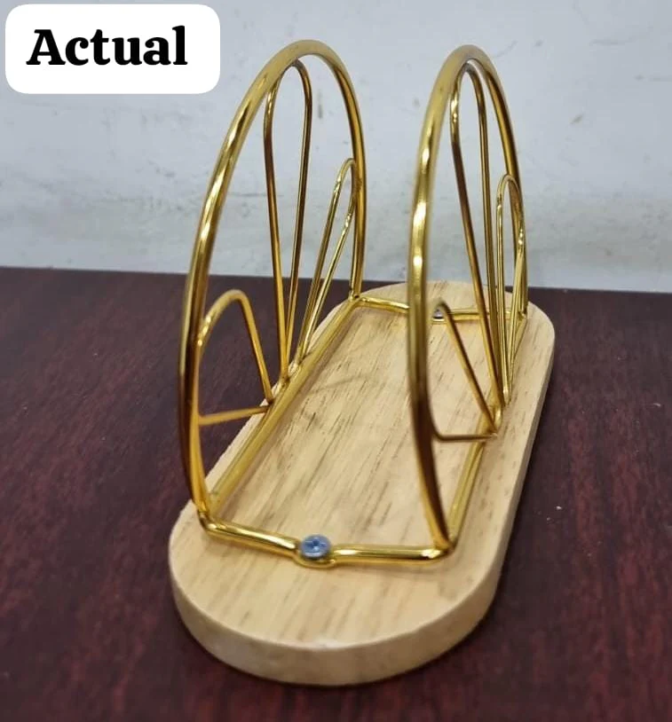 Metallic hemisphere bamboo base serviet holder - Image 6