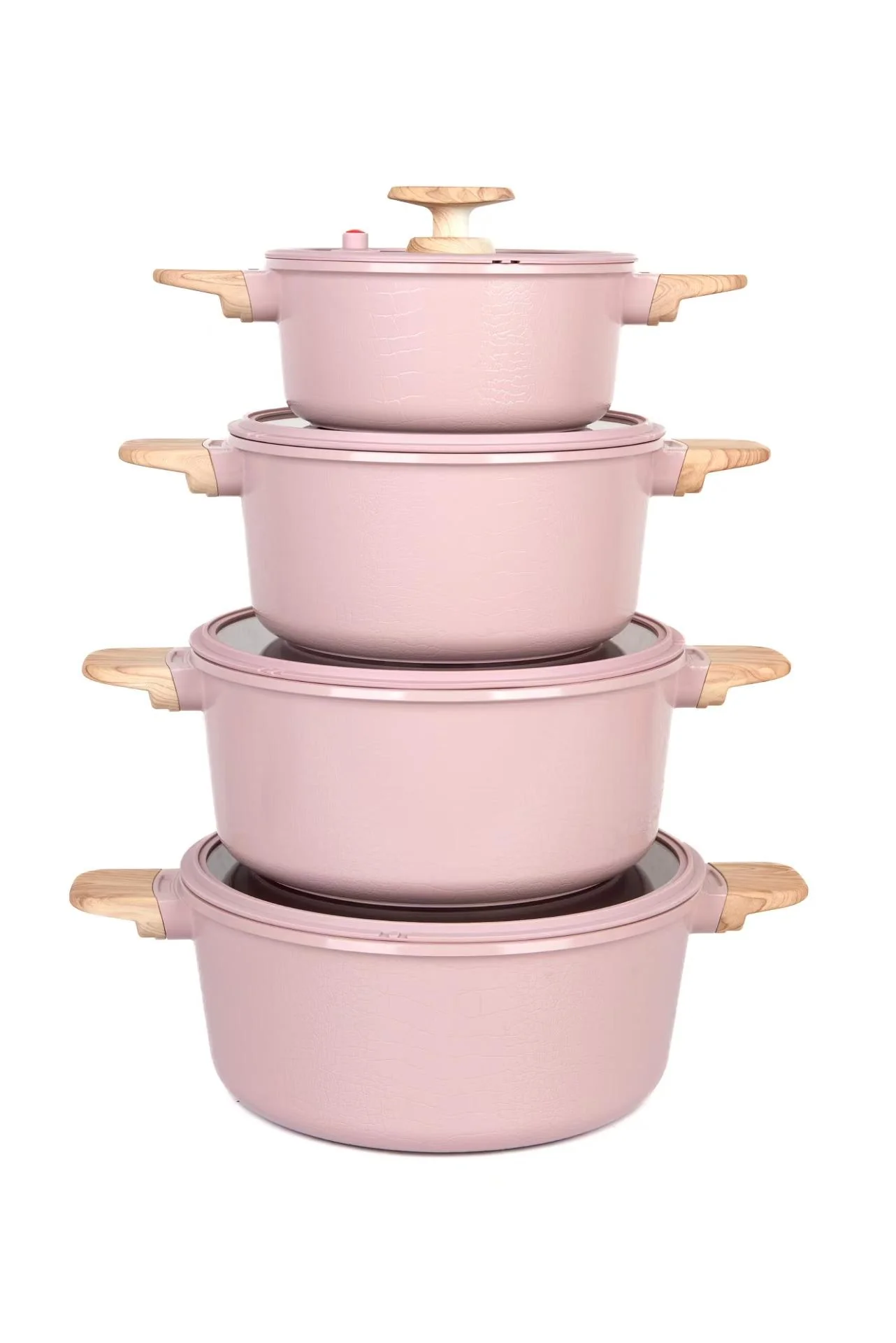 MGC Crocodile Series 8 Piece Ceramic Cookware Set – Die Cast Aluminium with Non Stick Coating Induction Base - Image 2