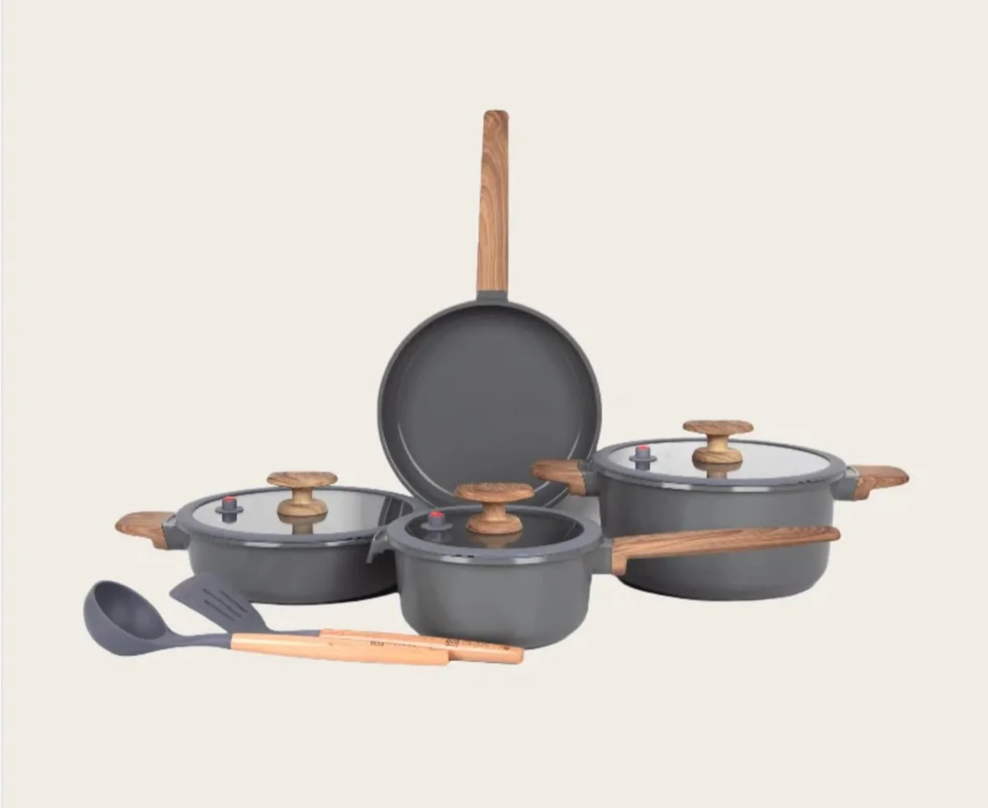 MGC Crocodile Series 8 Piece Ceramic Cookware Set – Die Cast Aluminium with Non Stick Coating Induction Base - Image 8