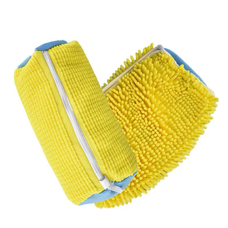 Microfiber Shoe Washing Machine Bag – Anti-Deformation Chenille Shoe Laundry Bag 39x19cm - Image 2