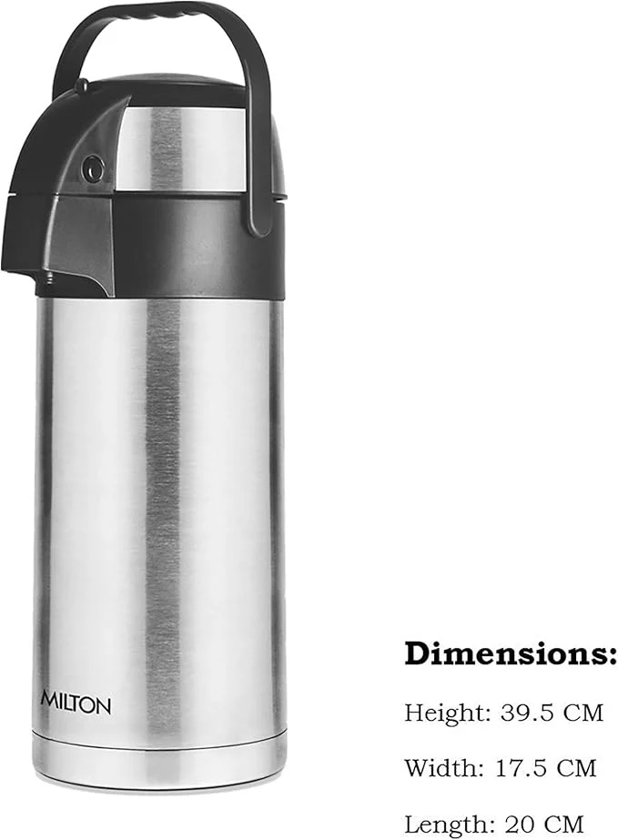 Milton Stainless Steel Beverage Dispenser Vacuum Insulated Tea & Coffee Server Vacuum Flask - Image 2