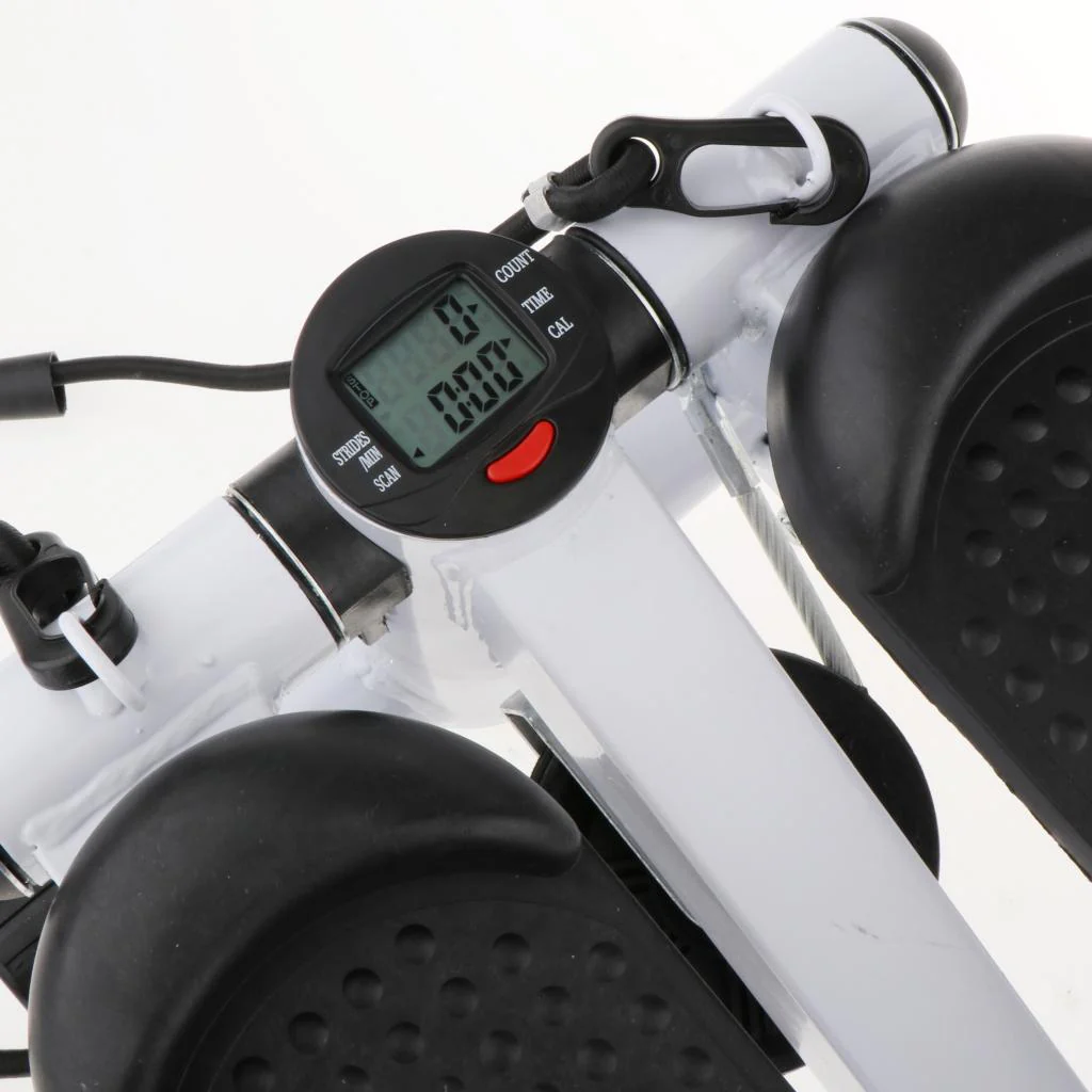 Mini Stepper with Resistance Bands Hydraulic Home Cardio Stepper with Digital Monitor for Home Workouts - Image 2