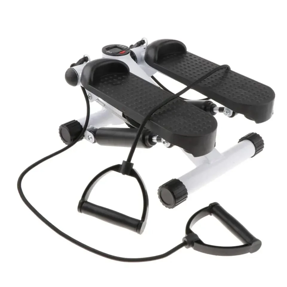 Mini Stepper with Resistance Bands Hydraulic Home Cardio Stepper with Digital Monitor for Home Workouts - Image 6