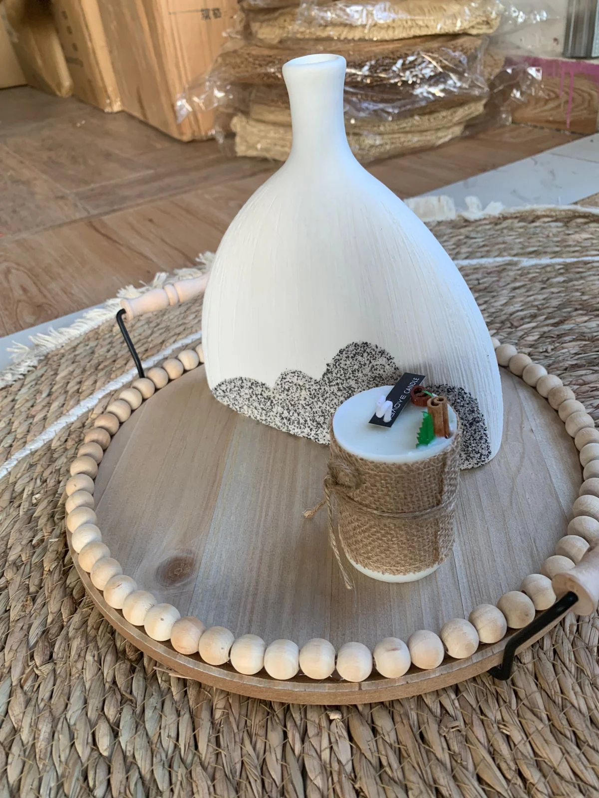 Modern Ceramic Vase - Fish-Tail Design - Image 3