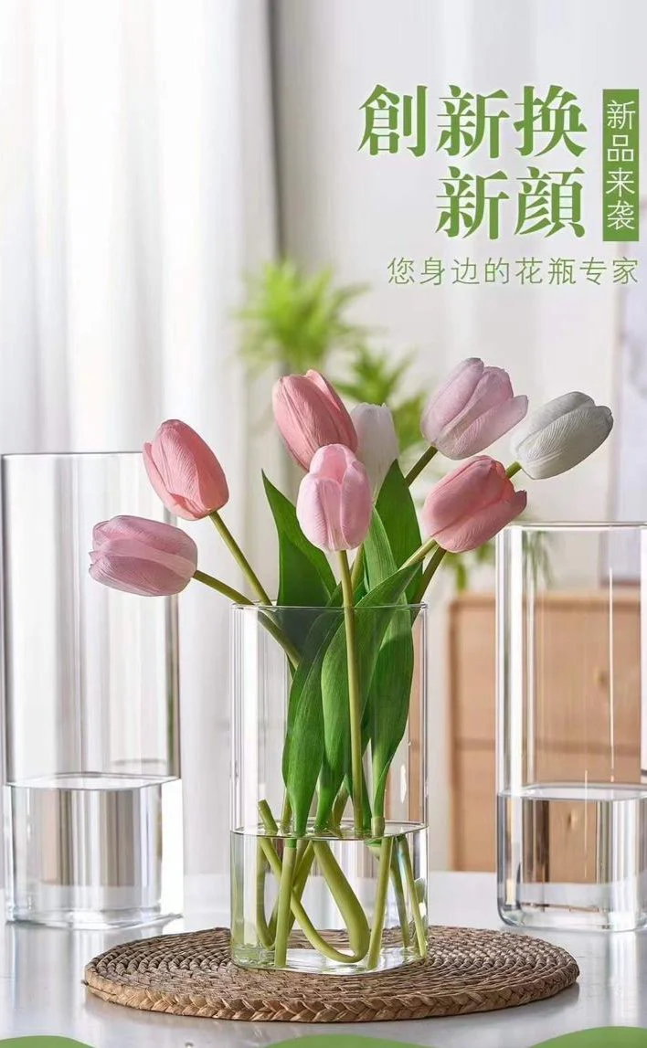 Modern creative clear  glass vase (1 pc) - Image 2