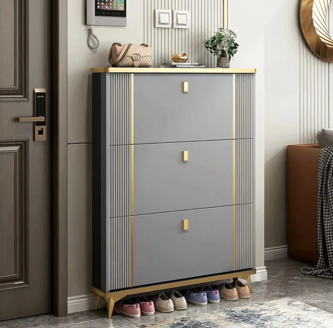 Modern Flip Bucket Shoe Cabinet Vertical Entryway Shoe Rack Organizer for Hallway, Apartment, Home | Space-Saving Hall Shoe Storage | Buy in Kenya - Image 10