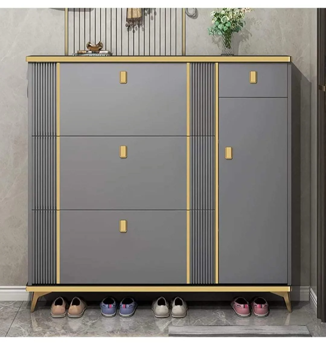 Modern Flip Bucket Shoe Cabinet Vertical Entryway Shoe Rack Organizer for Hallway, Apartment, Home | Space-Saving Hall Shoe Storage | Buy in Kenya - Image 12