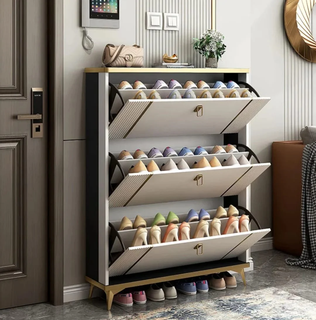 Modern Flip Bucket Shoe Cabinet Vertical Entryway Shoe Rack Organizer for Hallway, Apartment, Home | Space-Saving Hall Shoe Storage | Buy in Kenya - Image 13