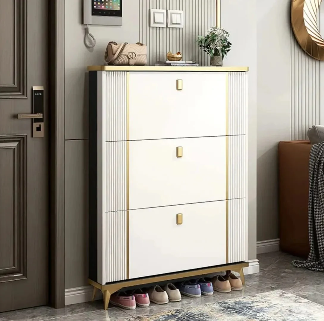 Modern Flip Bucket Shoe Cabinet Vertical Entryway Shoe Rack Organizer for Hallway, Apartment, Home | Space-Saving Hall Shoe Storage | Buy in Kenya - Image 4