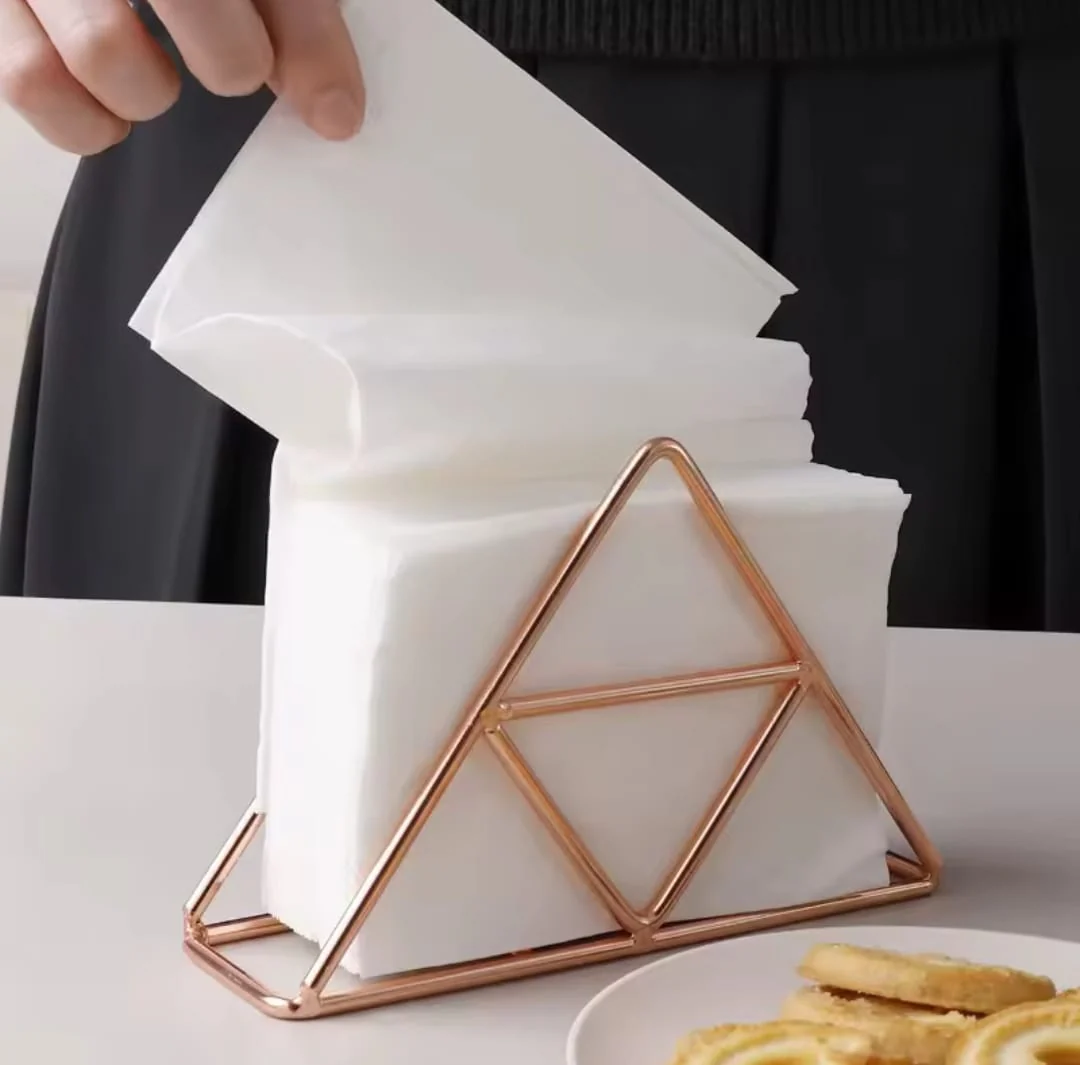 Modern Metallic Napkin Holder - Image 2