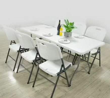 Moulded Plastic Foldable Table 1.8M - Image 2