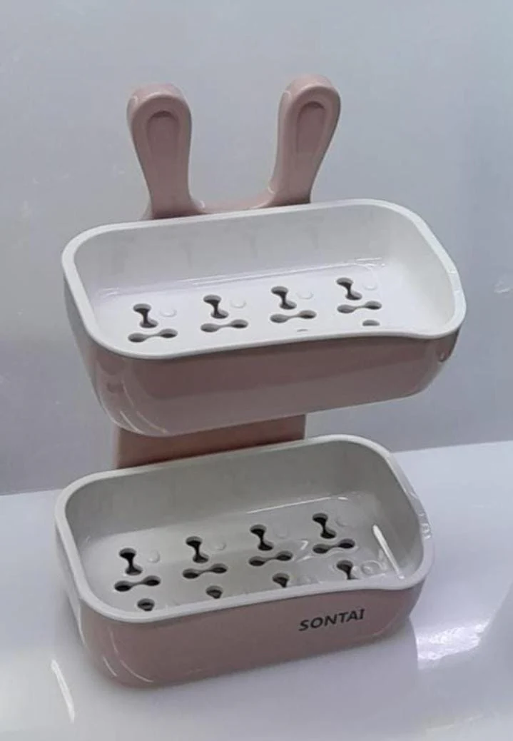 Mouse-shaped double layer soap dish - Image 2