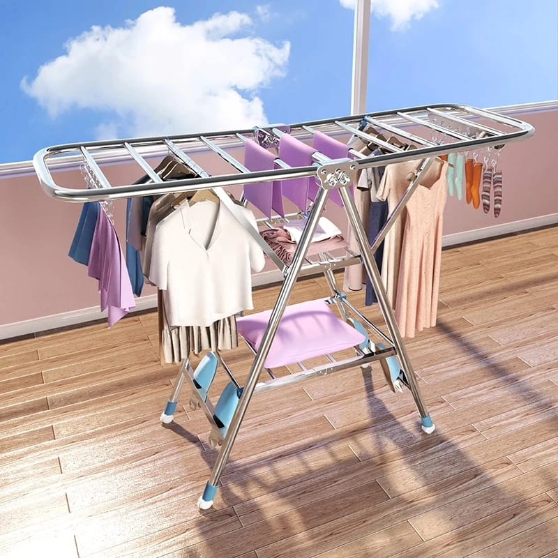 Foldable Clothes Drying Rack & Laundry Drying Rack for Indoor Outdoor Use, Cloth Drying Rack, Hanging Rack, Clothes Airer, Cloth Drying Stand, Laundry Rack - Image 3