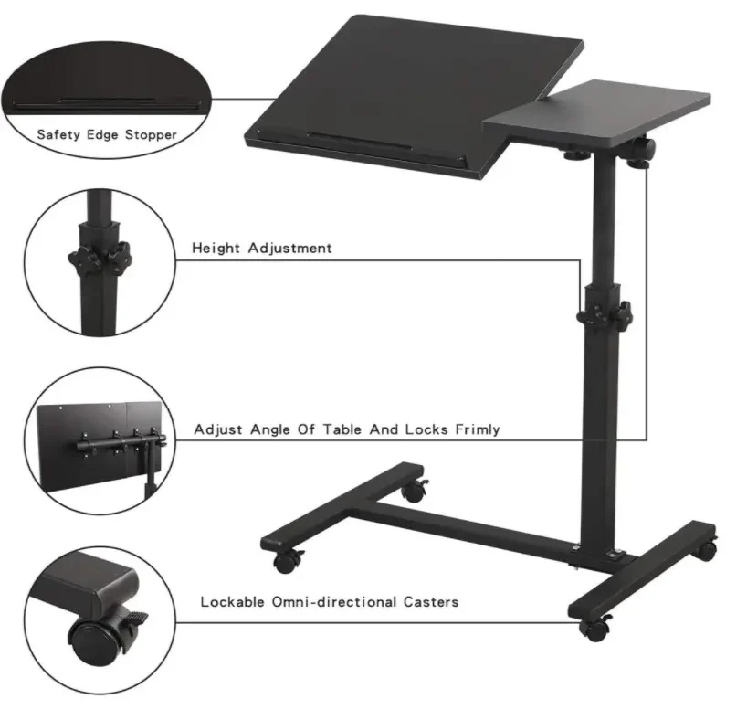 Adjustable Portable Laptop Desk Table for Bed & Home Office - Image 2