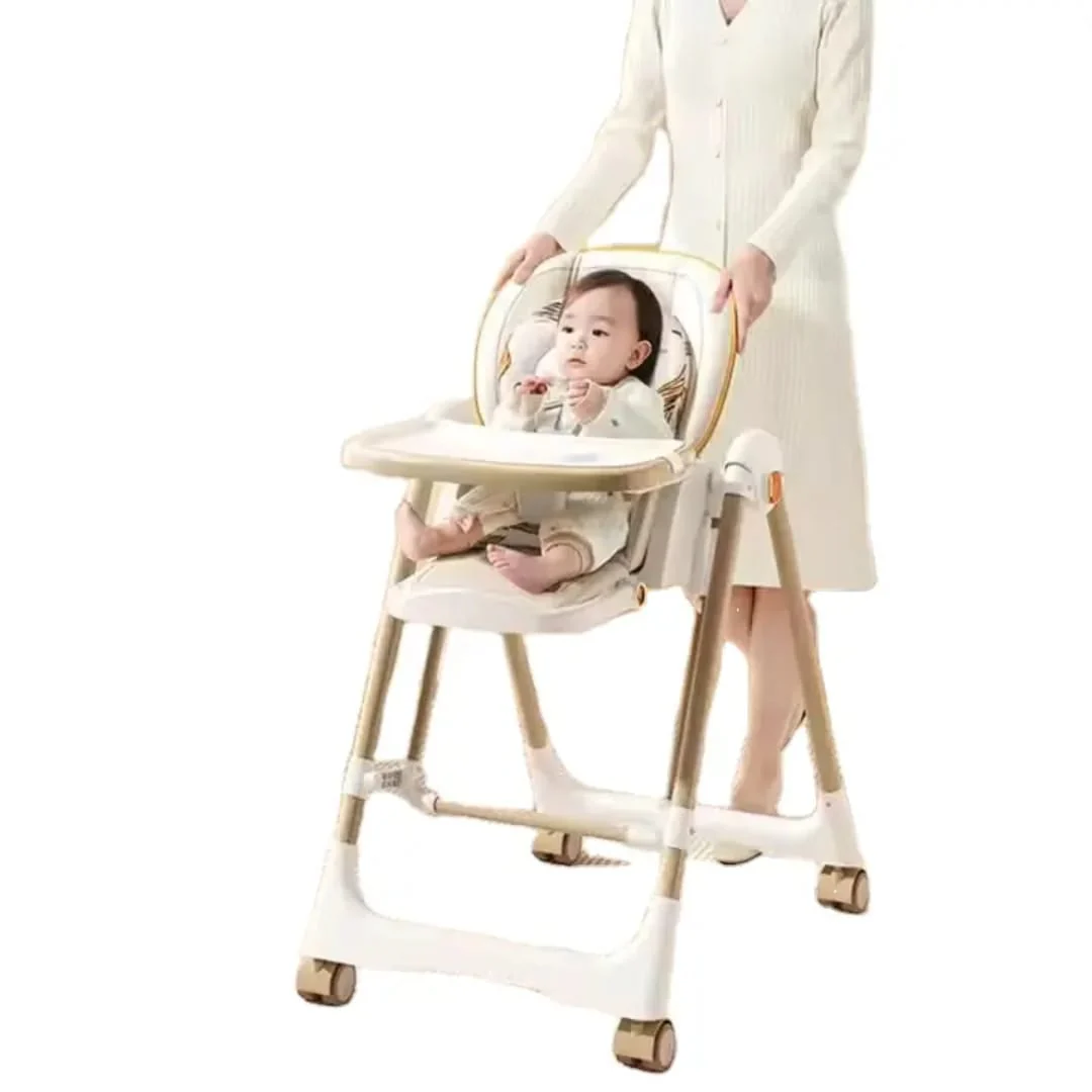 Multi-Functional Baby Feeding Chair with Swing, Recline & Wheels | Convertible High Chair - Image 3