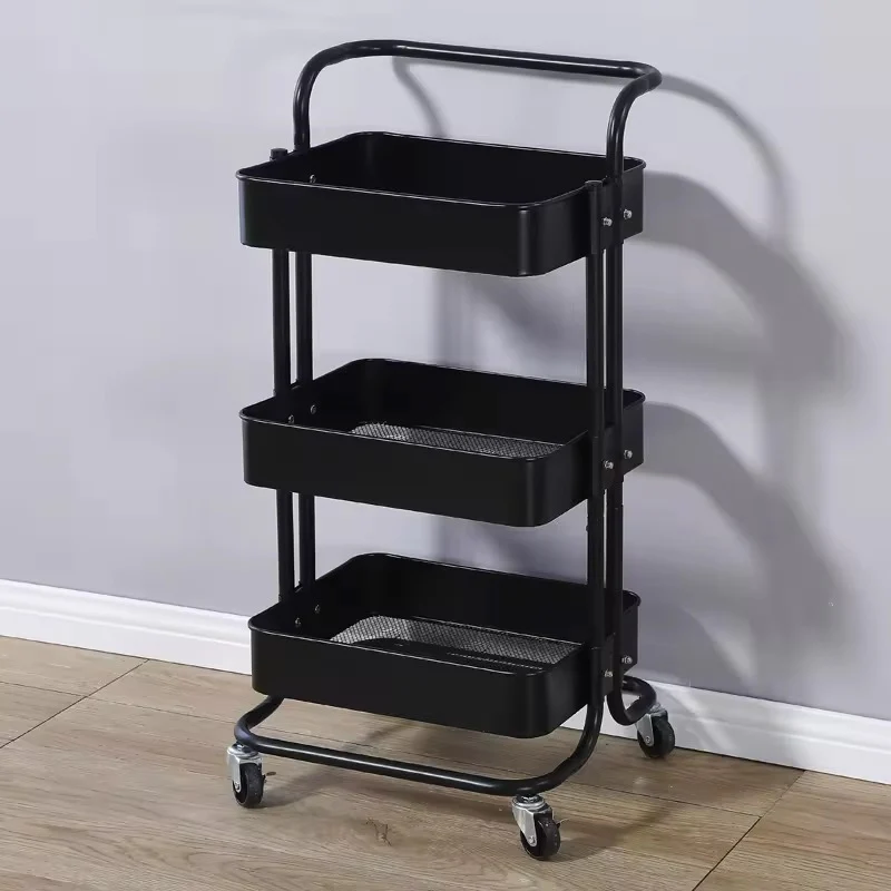 Multifunction Portable Hand Trucks,3-Tier Rolling Movable Utility Cart Heavy Duty Storage Organizer - Image 5