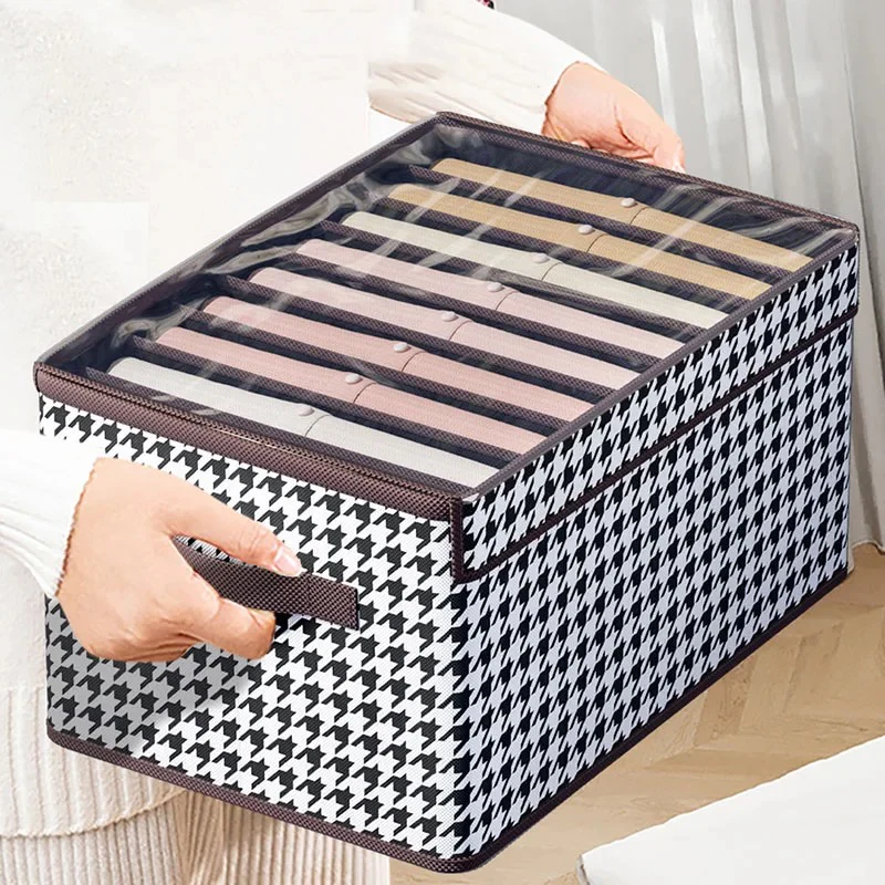 Multifunction Trouser Jeans Organizer For Closet 7 Grids - Image 6
