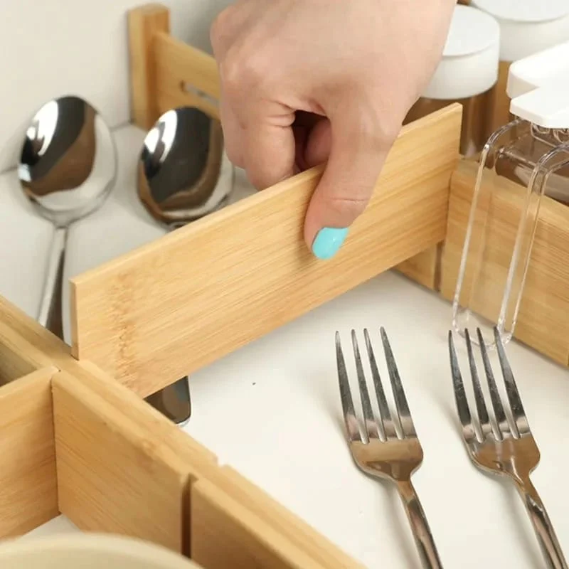 Multifunctional Bamboo drawer Dividers - Image 6