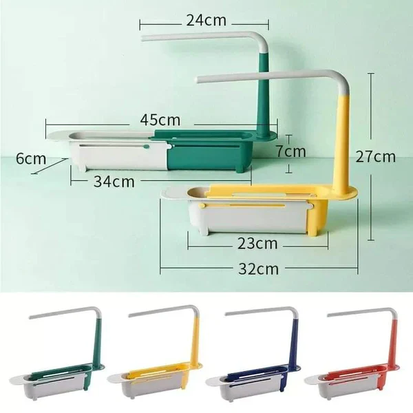 Multifunctional Telescopic Expandable Sink Organizer - Image 4
