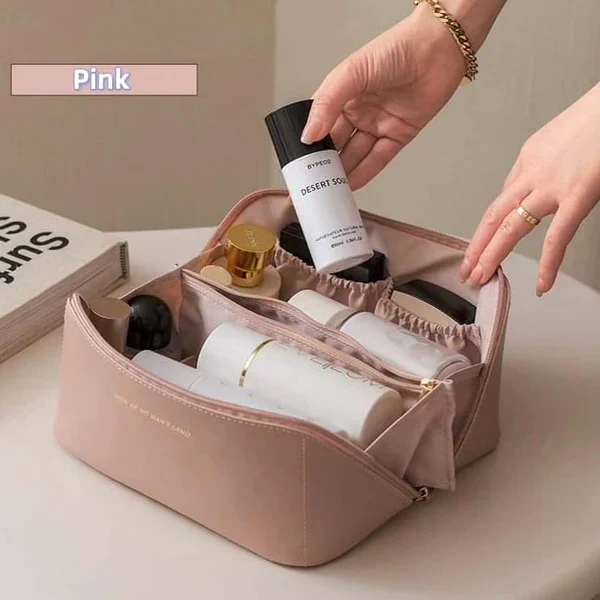 Stylish Waterproof Travel Makeup & Toiletry Organizer - Image 5