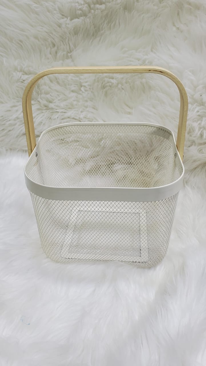 Multipurpose Mesh Storage Basket with Handles Fruit, Vegetables & Household Organizer - Image 4