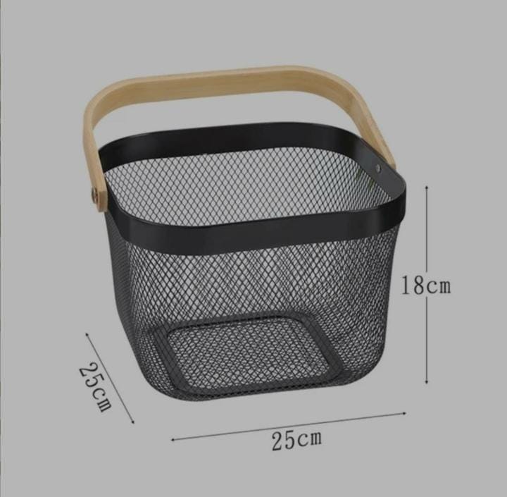 Multipurpose Mesh Storage Basket with Handles Fruit, Vegetables & Household Organizer - Image 5