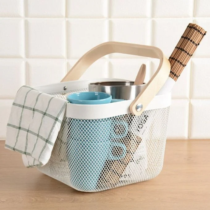 Multipurpose Organizing Mesh Basket Picnic/Fruit Basket-1 Pc - Image 3
