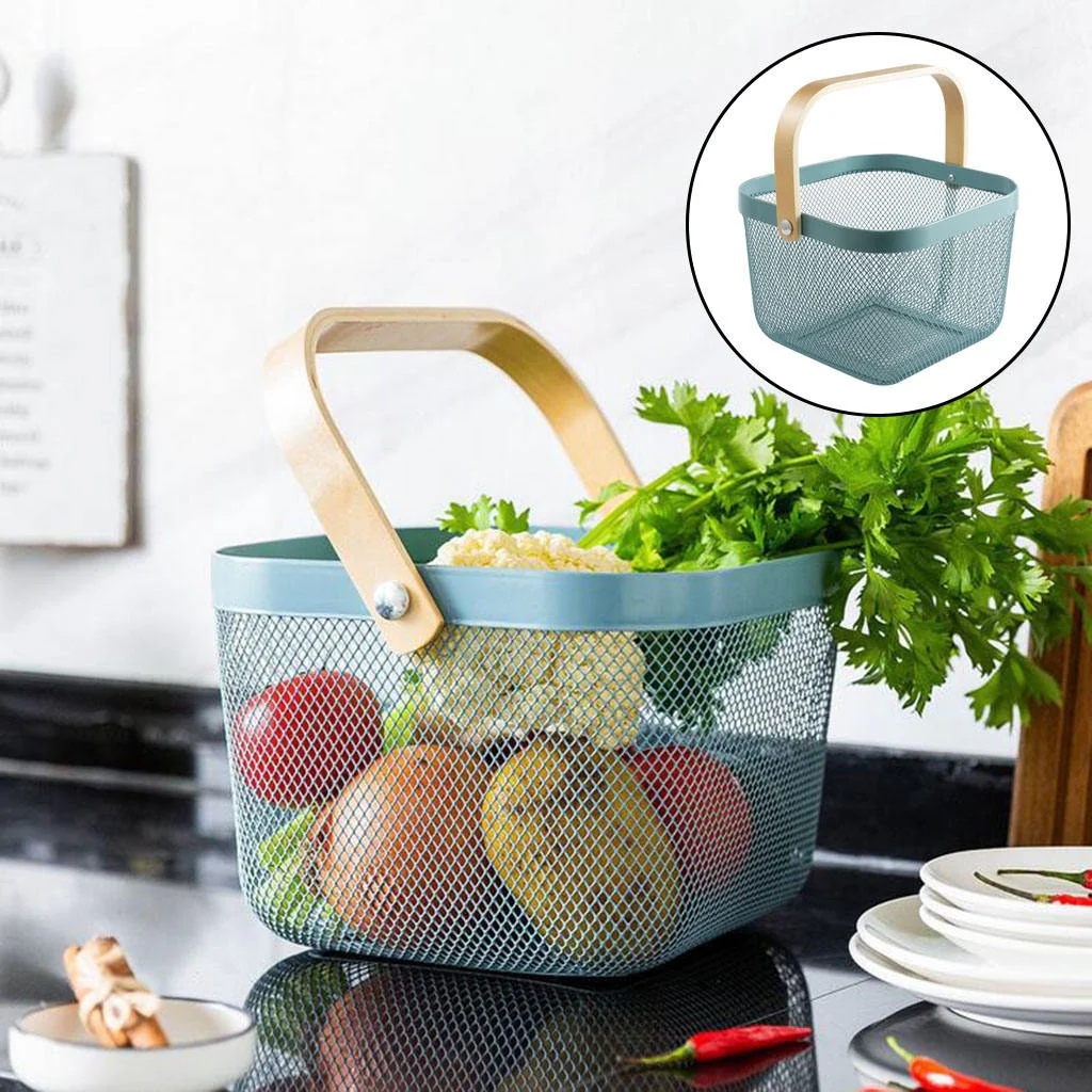 Multipurpose Organizing Mesh Basket Picnic/Fruit Basket-1 Pc - Image 5